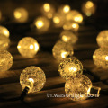 30 LED 21ft สตริงกันน้ำแสงอาทิตย์แสงกลางแจ้ง Fairy Globe Crystal Ball Lighting Decorative Lighting for Garden Yard Home Party